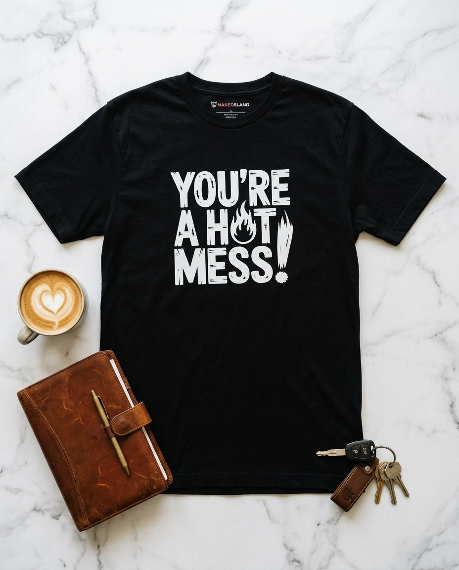 Graphic T-shirt — The Relatable Morning Flat Lay | Generated by Modelize